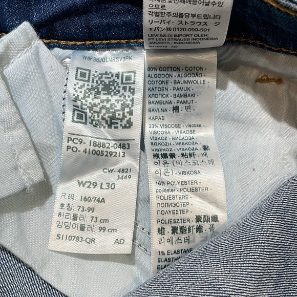 Levi’s 721 high rise Skinny jeans distressed size 8 Medium W29 L30 NEW 5 pocket - Picture 12 of 12